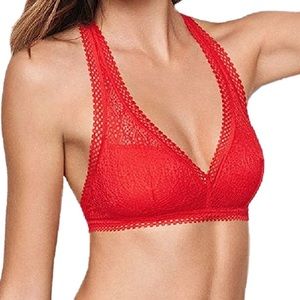 Victoria’s Secret Red Lace Bralette Size S